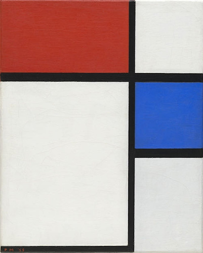 Image montrant la Composition de Piet Mondrian en 1929.